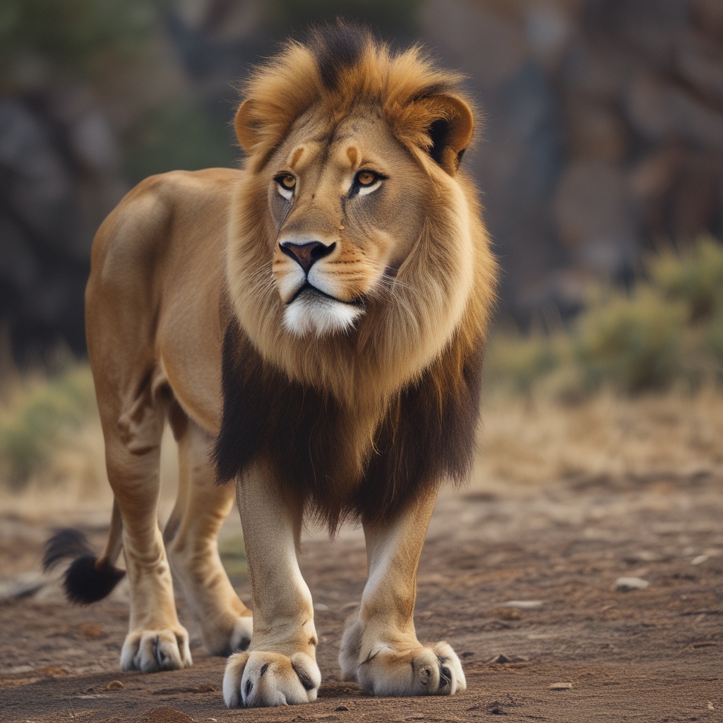 A small image of a lion